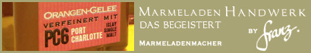 Feinste Marmelade mit 5% Whisky veredelt. Marmeladenmacher